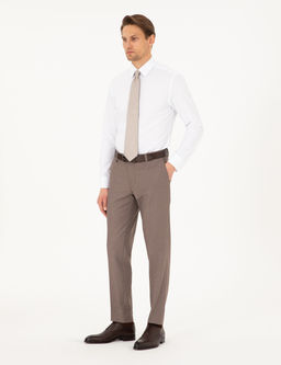 A__k Kahverengi Ex. Slim Fit Kuma_ Pantolon