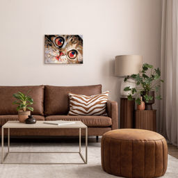 ФРЕЯ PNB/PMC-308 Набор для раскрашивания по номерам ( цветной холст ) 40 х 30 см Влюбленные глазки