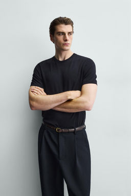VISCOSE BLEND KNIT T-SHIRT - Zara фото 14