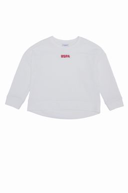 U. S. Polo Assn Толстовка с круглым вырезом Kids Ecru Basic