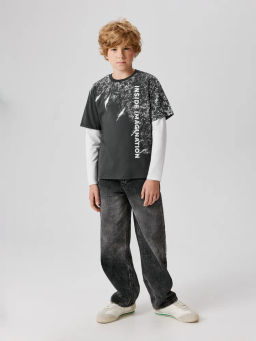 ACOOLA / Футболка детская для мальчиков Fafnir черно-серый фото 3