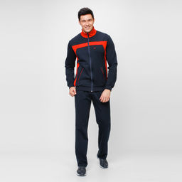 RODOS Спортивный костюм мужской весна/лето М-187 Синий/Меланж  фото 14