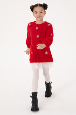 K_z _ocuk K_rm_z_ Y_lba__ Temal_ Triko Elbise - U.s. polo assn фото 2