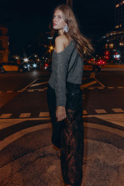 ASYMMETRIC TEXTURED KNIT JUMPER - Zara фото 11