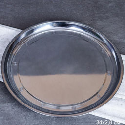 Блюдо 34 см металл /h=2,5/ 48-354B /уп 120/ 0.188 - Галеонтрейд фото 2