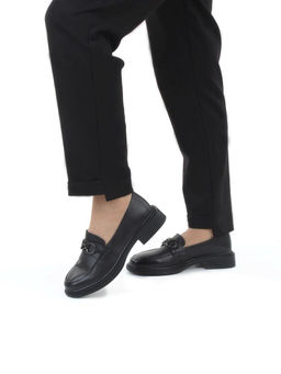 06-DYL122-1 BLACK Туфли женские (натуральная кожа)