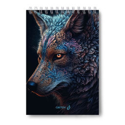 Б127 Светоч Блокнот на гребне, выборочный лак, A5 80 л. 4 шт. клетка Взгляд 01240  фото 3