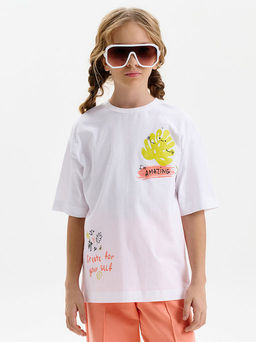 PELICAN, футболка для девочек, Белый  фото 2