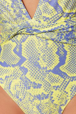 Hayvan Desenli Derin Dekolteli Normal Paca Mayo TBESS23MA00369