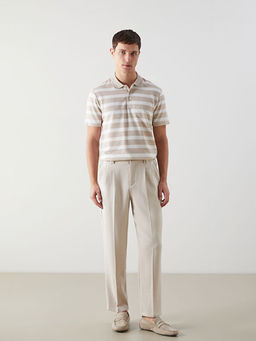 Polo Yaka K?sa Kollu ?izgili Erkek Ti??rt