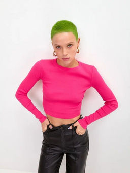 K10729 Лонгслив РОЗОВЫЙ