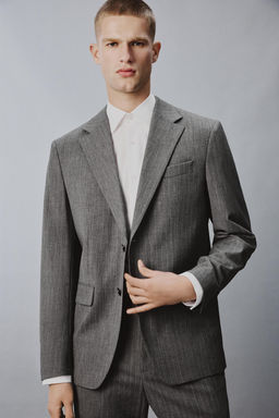 BLAZER TRAJE RAYA DIPLOM?TICA CON LANA / Gris - Zara фото 5