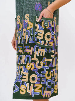 Халат женский, цвет зеленый