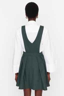 Trendyolmilla Haki Ask?l? Mini Dokuma Jile Elbise TWOAW21EL1163 фото 12