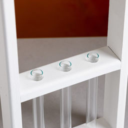 Кашпо деревянное 18540 см с 3 колбами 15 см Рамка Экстра, ручка, белый Дарим Красиво  фото 5