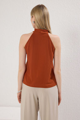 Kiremit Regular/Normal Kal?p Halter Yaka Esnek Orme Atlet TWOSS25AL00021