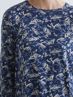 Bisiklet Yaka Desenli Bluz