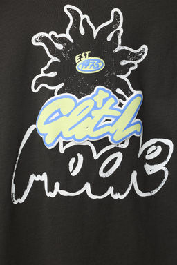 CAMISETA ESTAMPADO / Gris antracita