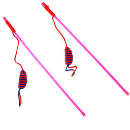 Дразнилка-удочка Полосатая мышь, микс цветов - Пижон фото 3