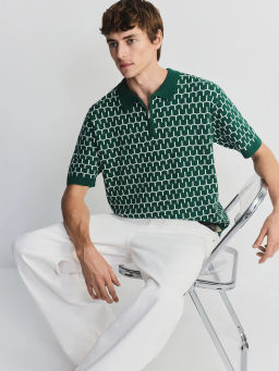 Джемпер поло из жаккарда ZR2605043305-16 / Zarina