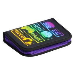 Пенал школьный, 3 секции, 14×21×4 см «Знаки»