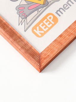 Фоторамка для фото 15×21 см Keep memories, Mira, дерево под орех, (пластиковый экран)