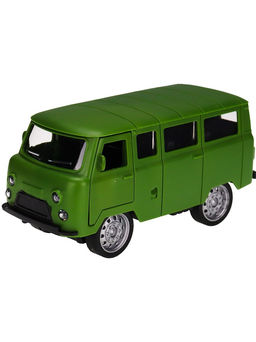 Машина инерц. "УАЗ Буханка" 12*6,5см, зеленая (ИК-0854) откр. двери, в пакете