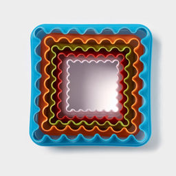 Цена за 2 шт. Формы для печенья Доляна «Квадрат», набор 5 шт., 8×8×3.5 см, пластик, МИКС