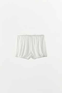 SHORTS GLOBO POINTELLE / Blanco - Zara фото 7