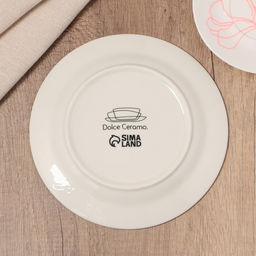 Тарелка И пусть весь мир подождет, 20 см - Dolce Ceramo. фото 3