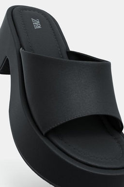 CHUNKY SATIN SANDALS - Zara фото 4