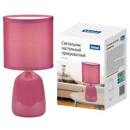 UML-B305 E14 PINK Светильник настольный декоративный под лампу Е14, 40W. Механический выключатель. Розовый. ТМ Uniel - Volpe фото 9