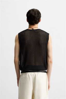 OPEN KNIT VEST - Zara фото 3
