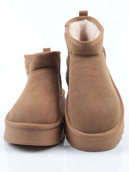 04-PF8520-2 LT. BROWN Угги женские (натуральная замша, 100% шерсть)