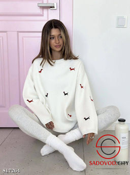 Теплая кофта с таксами - Bruno фото 5