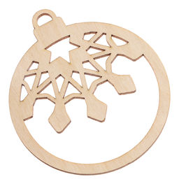 Заготовки для творчества на новый год Шары со снежинками, 5 шт.