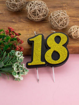 Свеча для торта "Happy B-day 18" (120 мм)