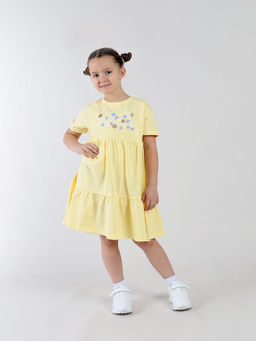 CRB wear / CSKG 64019-30-432 Платье для девочки,желтый/Ex.Cherubino
