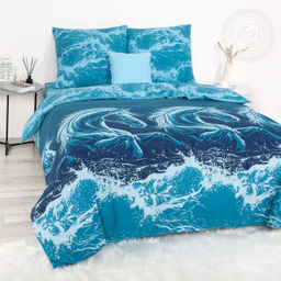 Постельное бельё Посейдон (бязь премиум) 2 сп. с Евро/Пододеяльник: 1 шт. - 215*175; Простыня: 1 шт. - 215*240; Наволочка: 2 шт. - 70*70; Премиум