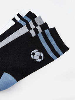 Desenli Erkek ?ocuk Soket ?orap 5li