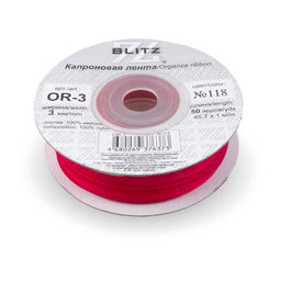 Лента капроновая 3 мм ( 1/8 ) BLITZ OR-3 45.7 м  0.5 м СК/Распродажа
