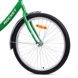 Велосипед 24" Rocket City Fold 24, цвет зеленый, размер 16"