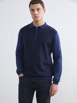 Polo Yaka Erkek Triko Kazak