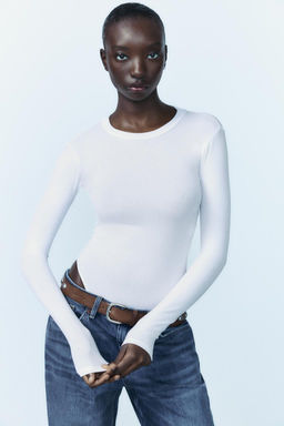 COTTON MODAL BODYSUIT - Zara фото 3