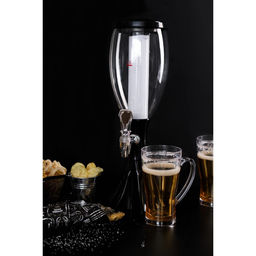 Башня пивная Вавилон, колба 2 л, подсветка, батарейки Ag10, пластик, чёрная - Simaland фото 9