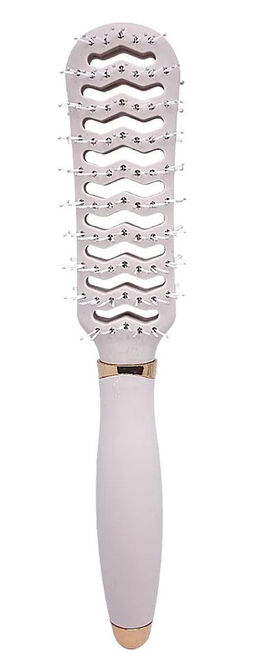 Расческа SZ-OS-2013AY (mda-459) массажная продувная 2-х сторонняя, цвет Pastel Lilac