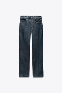 ZW COLLECTION HIGH-WAIST BOOTCUT CROPPED JEANS - Zara фото 9