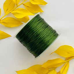 Резинка для браслетов темно-зеленая (60 метров)