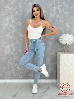 Джинсы с высокой посадкой