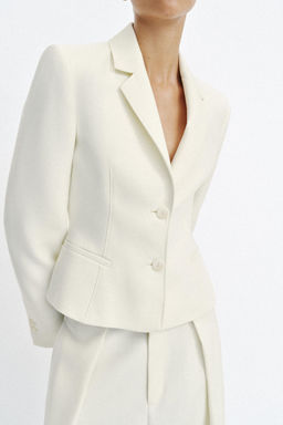 BLAZER ENTALLADA HOMBRERAS / Crudo - Zara фото 3